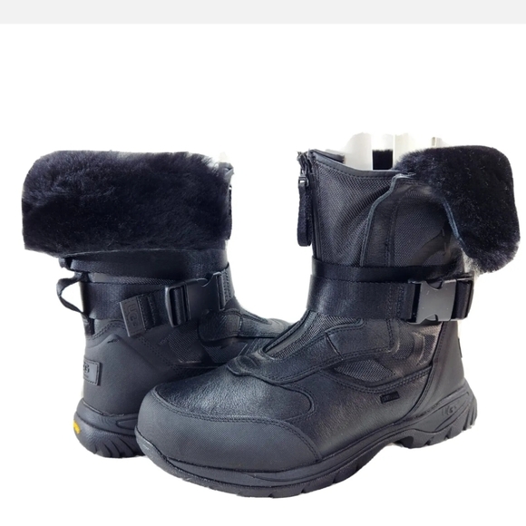 UGG Tahoe Waterproof Boots NEW! $225 Sz 9 Black DryTech 1107469 - Picture 3 of 12